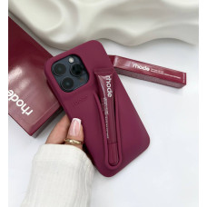 Бордовий чохол rhode lip Case Raspberry Jelly на iPhone 14 pro max з блиском для губ